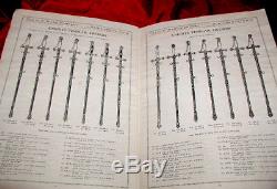 Rare KNIGHTS TEMPLAR SWORDS & REGALIA Antique MASONIC BOOK! Historic & MYSTICAL
