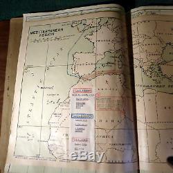 Rare Lg Leather Ship's Log Book, Us Navy Sailor Paul E. Speicher Journal 1905-40