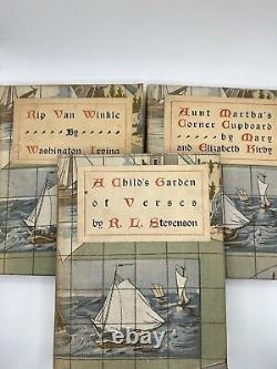 Rare Lot Of Three Antique Childrens Books Early 1900's