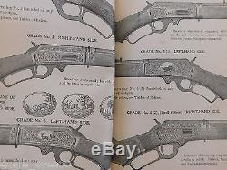 Rare Original Antique 1901 Marlin Guns Rifles Ammo Ammuntion Shells Catalog Book
