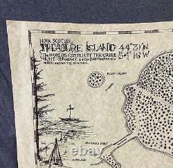 Rare Original Map Oak Island Treasure 1979 G Metson Book Room Nova Scotia XLNT