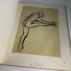 Rare Original Vintage Lithographs Art Book Degas / Denis Rouart 1948 16 Pieces
