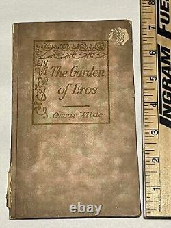 Rare Oscar Wilde The Garden of Eros Poem Book No Date New York Book Co Antique