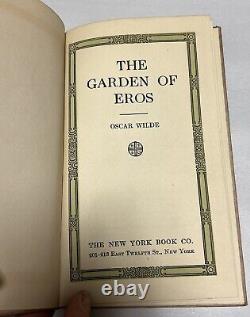 Rare Oscar Wilde The Garden of Eros Poem Book No Date New York Book Co Antique