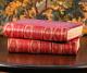 Rare Oversized Ornate Red Leather Antique Victorian Art Books The Salon