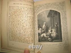 Rare Scripture Bible History Victorian Antique Book Christian Jesus 300 Picts