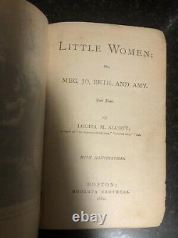Rare Set! Antique Little Women Part First And Second-Louisa M. Alcott-1881