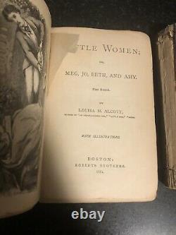 Rare Set! Antique Little Women Part First And Second-Louisa M. Alcott-1881