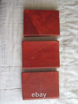 Rare Set Of 3 Christmas Stocking Series Books Frank Baum Mini Childrens Antique