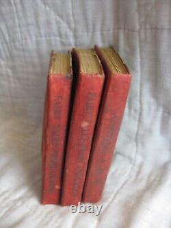 Rare Set Of 3 Christmas Stocking Series Books Frank Baum Mini Childrens Antique