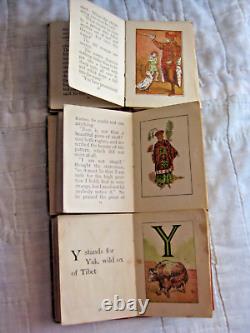 Rare Set Of 3 Christmas Stocking Series Books Frank Baum Mini Childrens Antique