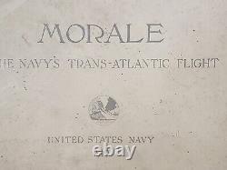 Rare Smithsonian Quality Antique 1919 US Navy Book Morale Trans-Atlantic Flight