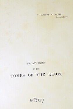 Rare Theodore Davis Egyptian Archaeological Books