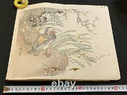 Rare Ukiyo-e Japanese Woodblock Print Book Ehon YUSAI KACHO GAFU Edo Koka 1846