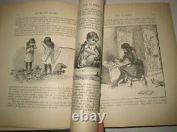 Rare Victorian Book Home Decor Games Etiquette Dress Housekeeping Jobs 4 Women