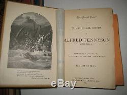 Rare Victorian Rainbow Poetry Set Tennyson Byron Hood Arnold Poetical Works