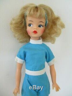 Rare Vintage 1960s Platinum Blonde Ideal Tammy doll with box, stand and book