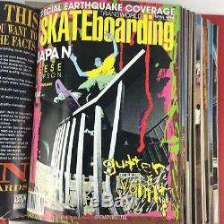 Rare Vintage Transworld skateboarding Magazine Lot of 12 Issues 1990 Volume 8