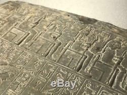 Rare ancient egyptian Egypt antique plaque Book of Dead stela relief 1550-1069bc