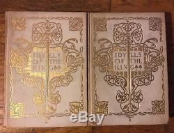Rare and amazing antique volumes of Idylls of the King with illustrations