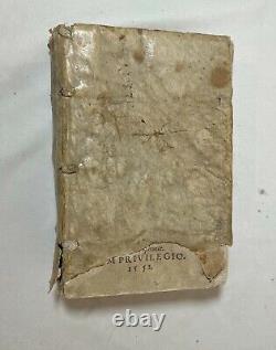 Rare antique 1552 Pope Juilus III religious vellum manuscript Latin prayer book