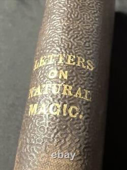 Rare antique 1843 LETTERS on NATURAL MAGIC mysticism Sir David Brewster