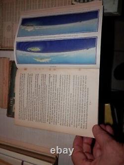 Rare antique Raft Book Lore of the Sea and Sky and vintage compass recorder