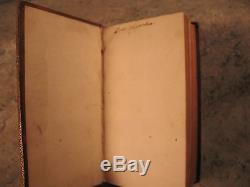 Rare antique leather book over 300 years old 1689 Homelies Apotres French Paris