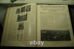 Rare antique old Architecture book The Architectural Review 1917 January-nov