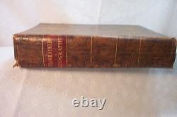 Rare antique old Leather book 1807 A General View of The World