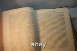 Rare antique old Leather book 1807 A General View of The World
