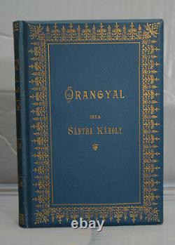 Rare antique old blue PRAYER BOOK HUNGARIAN PRAYERBOOK ORANGYAL GUARDIAN ANGEL