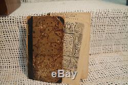 Rare antique old book 1694 Catholic church Pope engravings Latin Christianity