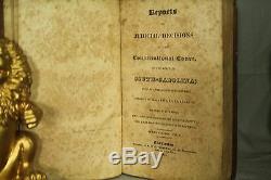 Rare antique old leather Law book. Reports of Judicial Decisions South Carolina