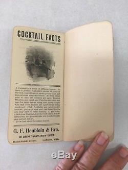 Rare c. 1904 Antique Drinks as They are Mixed Small Hardcover Book