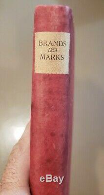 Rare old 1908 Arizona territitory Livestock cattle Brand & Marks Book Antique