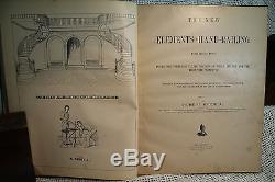 Rare old Victorian Antique Architecture Book The New Elements of Hand-Railing