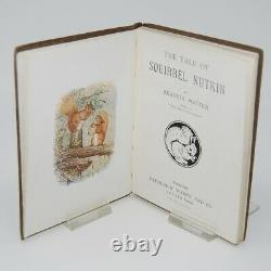 Rare1st EdSquirrel Nutkinc1910Beatrix Potter Old Antique Book Peter Rabbit