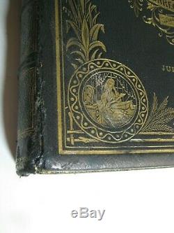 Rarevictorian Book Penmanship Love Letter Writing Marriage Death Leather Bind