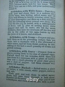 Rarevictorian Cook Book Recipes Candy Cakes Meats Soups Pickles Cheese