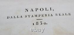 Real Museo Bornbonico Vol Sesto 1830 HB Illustrated VHTF Book Rare Antique