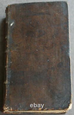 Roman History (1743) Rare Antique French Old Book of Rome with Map of Gaul, Estate