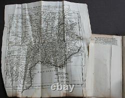 Roman History (1743) Rare Antique French Old Book of Rome with Map of Gaul, Estate