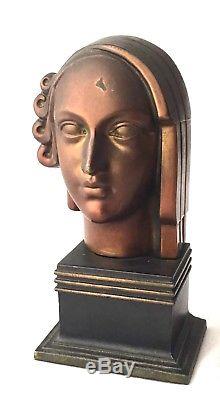 Ronson Bookends Athena Goddess Art Deco 1920's Decor Sculptures Book Ends Rare