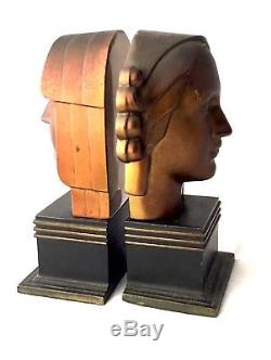 Ronson Bookends Athena Goddess Art Deco 1920's Decor Sculptures Book Ends Rare