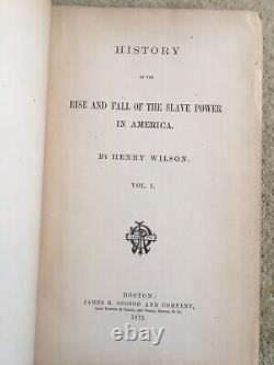 SIGNED Slave Power VP Henry Wilson To James Blaine Rare Civil War Antique Book