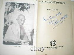 STRAY GLIMPSER OF BAPU mahatma gandhi RARE ANTIQUE BOOK INDIA 1950