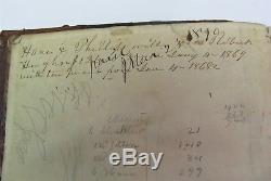 Sale Ohio 1867 -1868 Antique Handwritten General Store Ledger Rare Day Book