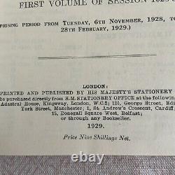 Set Of 3 Rare Antique Books LORDS Parliamentary Debates 1911 1929 1930