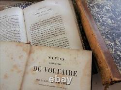 Set of Six Rare 1825-1832 Volumes of Voltaire's Letters. Antique Voltaire Books